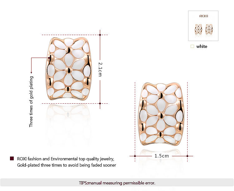Rose Gold White Flower Set Rose Gold White Flower Set